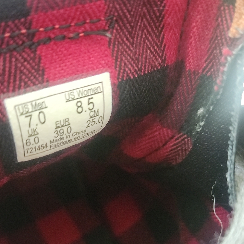 Vans Sk8-Hi MTE Scotchgard Suede Sneakers Men’s 7 / Women’s 8.5 Tan Plaid Lining - Picture 10 of 10